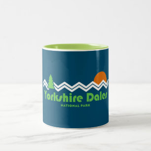 Yorkshire Dales National Park Retro Zweifarbige Tasse