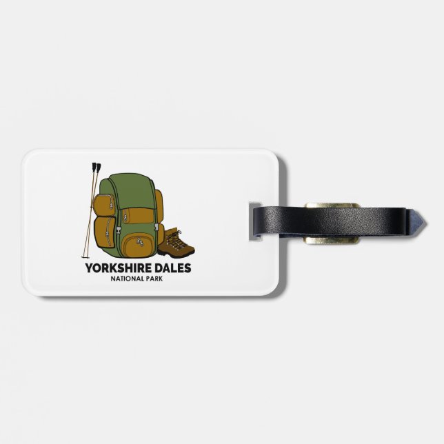 Yorkshire Dales Nationalpark - Backpack Gepäckanhänger (Rückseite horizontal)