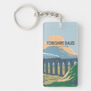 Yorkshire Dales Nationalpark England Vintage  Schlüsselanhänger