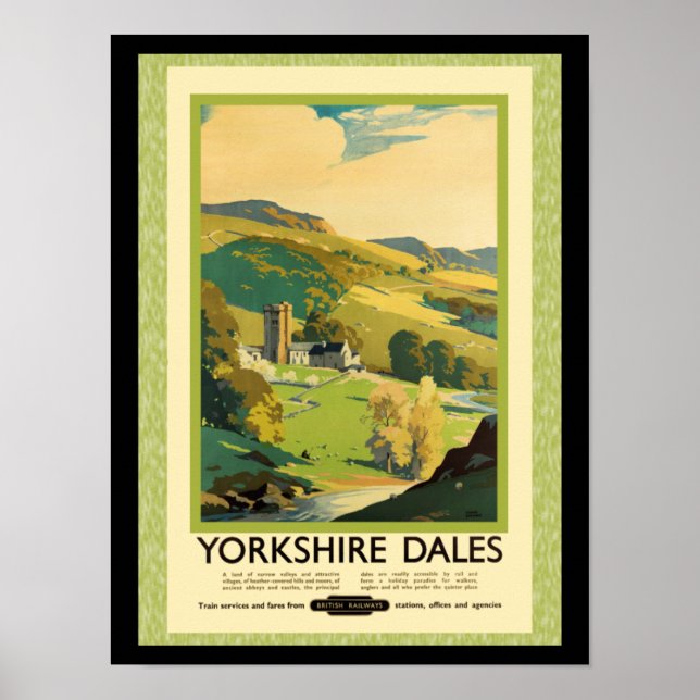 Yorkshire Dales Reiseplakat Poster (Vorne)