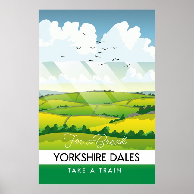 Yorkshire Dales Reiseplakat. Poster (Vorne)