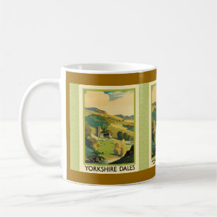 Yorkshire Dales Travel Poster Kaffeetasse