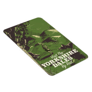 Yorkshire Dales Vintages Reiseplakat Magnet