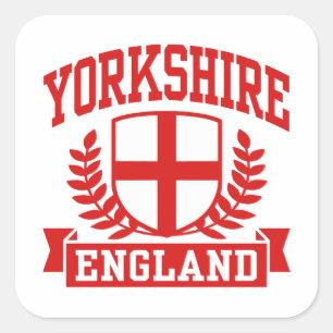 Yorkshire England Quadratischer Aufkleber