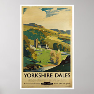 Yorkshire England - Vintage Travel Posters Poster