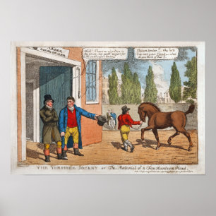 Yorkshire Jockey Vintag Horing Poster