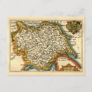Yorkshire Landkreis England Altes Antiquariat Atla Postkarte