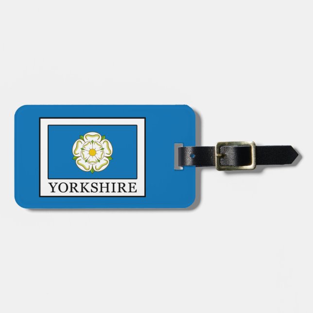 Yorkshire Landkreis England Gepäckanhänger (Vorderseite horizontal)