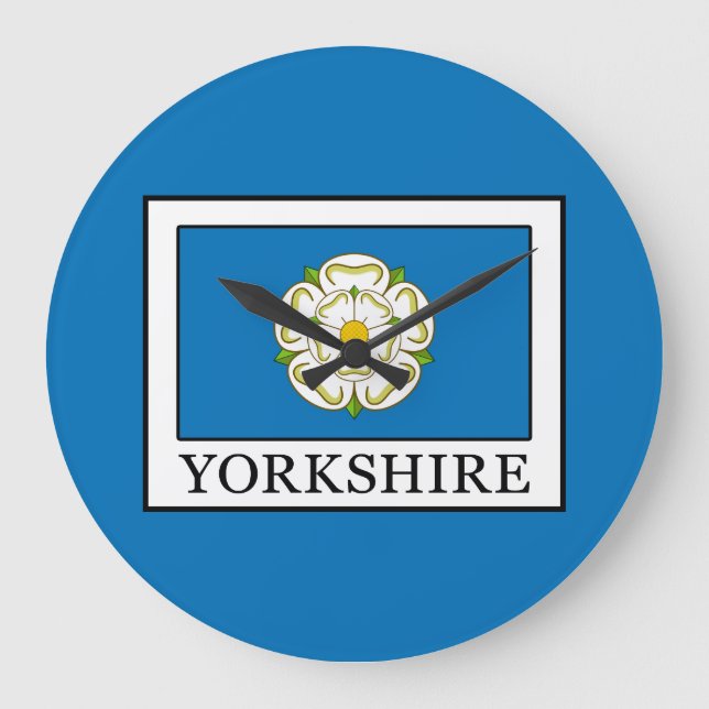 Yorkshire Landkreis England Große Wanduhr (Vorderseite)