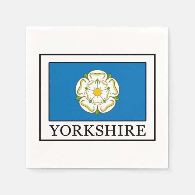 Yorkshire Landkreis England Serviette (Vorderseite)