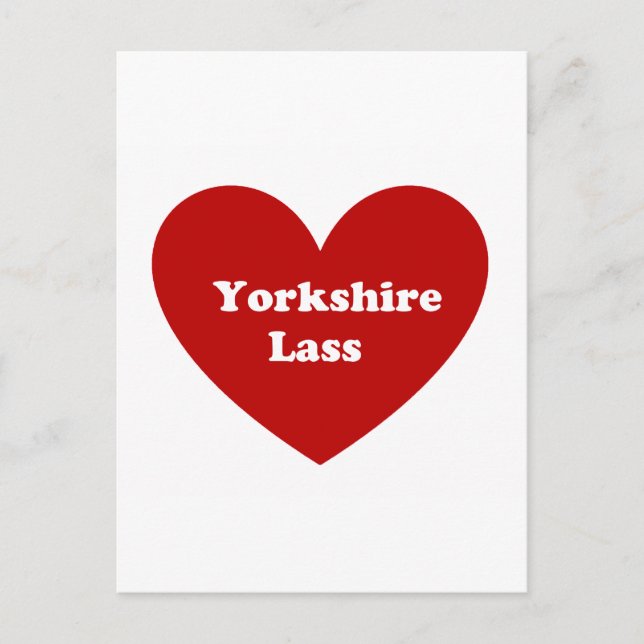 Yorkshire Lass Postkarte (Vorderseite)