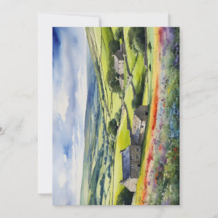 "Yorkshire Meadowsong" Landscape Yorkshire Dales Feiertagskarte