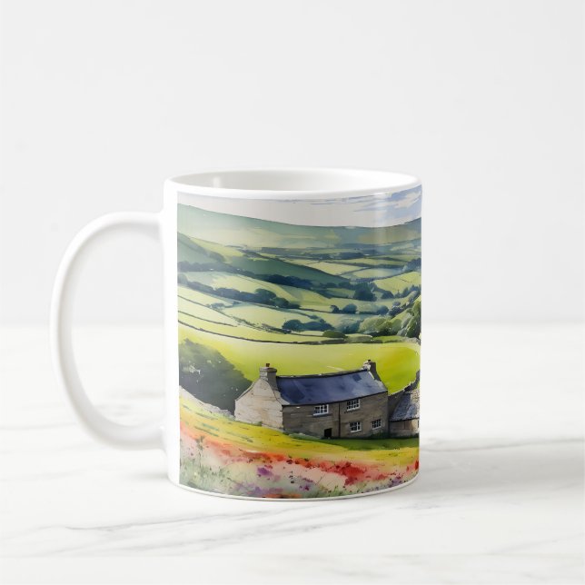 "Yorkshire Meadowsong" Landscape Yorkshire Dales Kaffeetasse (Links)