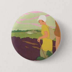 Yorkshire Moors Button