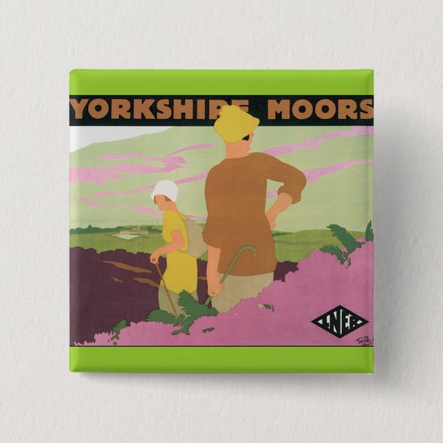 Yorkshire Moors Button (Vorderseite)