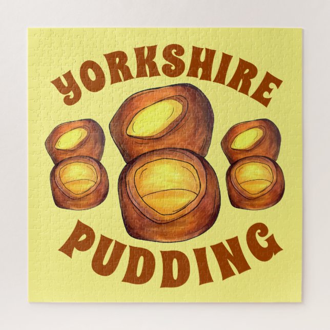 Yorkshire Pudding England UK British Food Popover Puzzle (Vertikal)