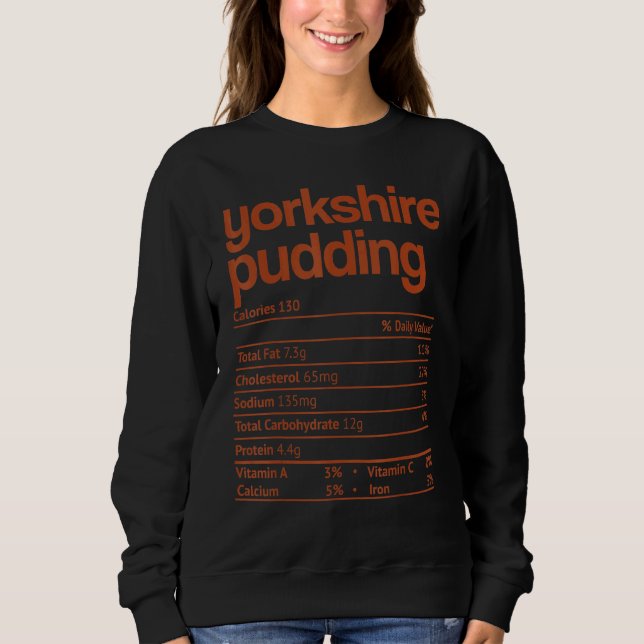 Yorkshire Pudding Nutrition Erntedank Chri Sweatshirt (Vorderseite)