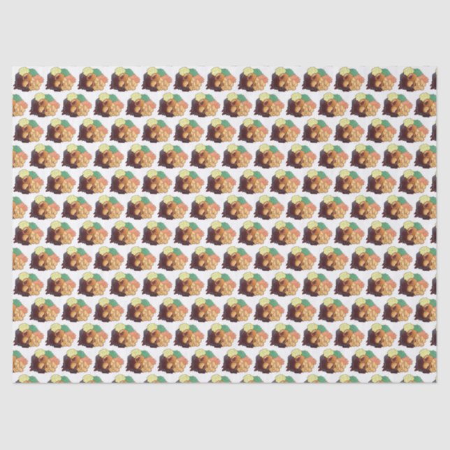 Yorkshire Pudding Sunday Roast UK British Food Seidenpapier (Vorderseite)