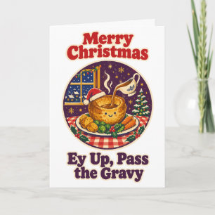 Yorkshire Pudding Weihnachten Ey Up reich die Soße Karte