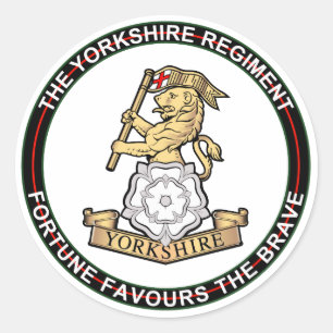 Yorkshire Regiment Runder Aufkleber