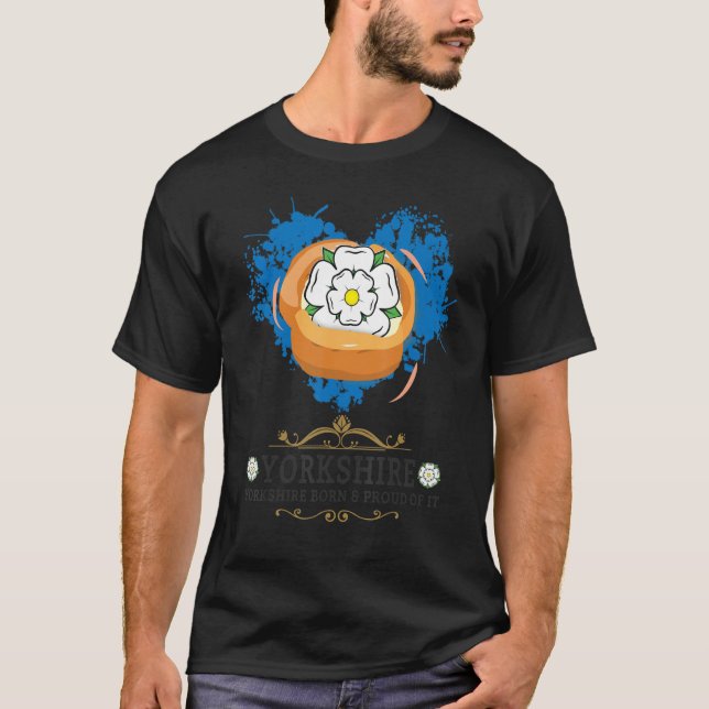 Yorkshire Rose Flag Idea For Kids With Yorkshire P T-Shirt (Vorderseite)