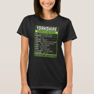 Yorkshire Slang-Ideen-Übersetzungsführer Stolz Yor T-Shirt