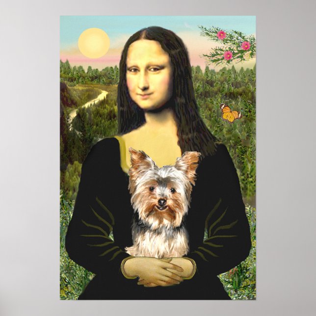 Yorkshire Terrier 17 - Mona Lisa Poster (Vorne)