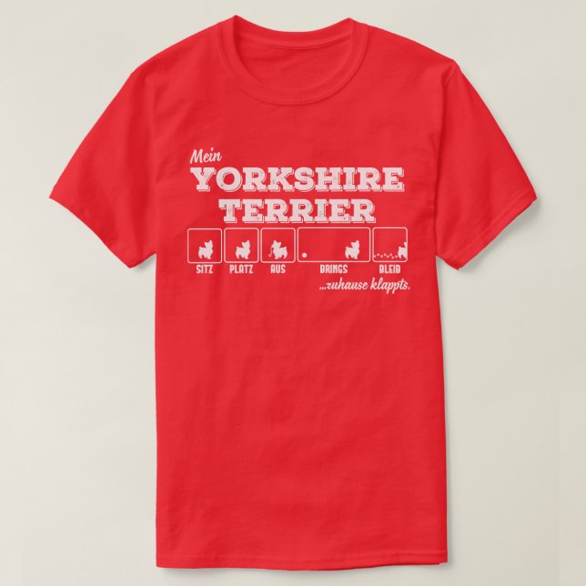 Yorkshire Terrier 2 T-Shirt (Design vorne)