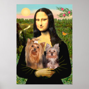 Yorkshire Terrier (7und19) - Mona Lisa Poster