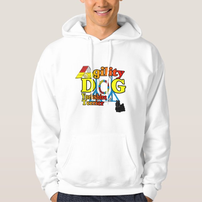 Yorkshire_Terrier Agility Geschenke Hoodie (Vorderseite)