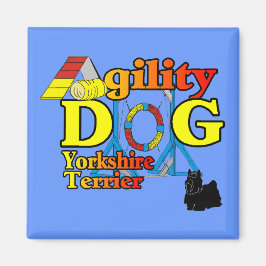 Yorkshire_Terrier Agility Geschenke Magnet