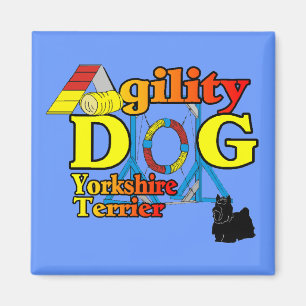 Yorkshire_Terrier Agility Geschenke Magnet