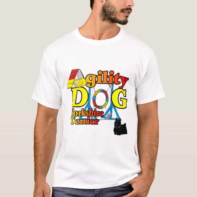 Yorkshire_Terrier Agility Geschenke T-Shirt (Vorderseite)