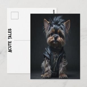 Yorkshire Terrier Akute Geschichten Yorkie Rock Er Postkarte