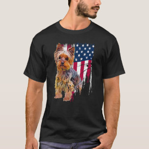 Yorkshire Terrier American Flag USA Phantastisch T-Shirt