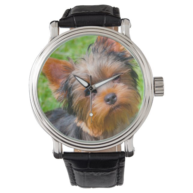 Yorkshire Terrier Armbanduhr (Vorderseite)