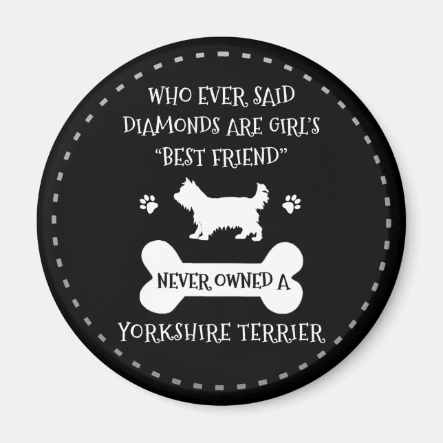 Yorkshire Terrier Best Friend Magnet (Vorne)