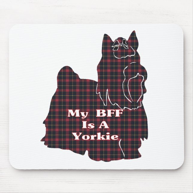 Yorkshire Terrier BESTE FREUNDIN Geschenke Mousepad (Vorne)