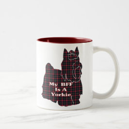 Yorkshire Terrier BESTE FREUNDIN Geschenke Zweifarbige Tasse