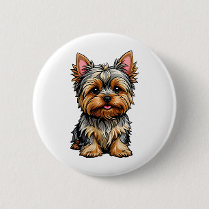 Yorkshire Terrier Button
