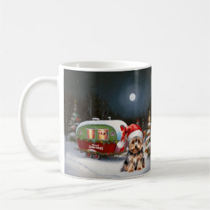 Yorkshire Terrier Caravan Christmas Adventure Kaffeetasse
