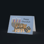 Yorkshire Terrier Chanukah Card Menorah Dreidel Feiertagskarte<br><div class="desc">Remembering family and friends during the Chanukah season is a wonderful way to keep in touch with the people you love and care about. I created these dog Chanukah cards with love and care and I am sure anyone who loves dogs will be delighted to receive them. You do have...</div>