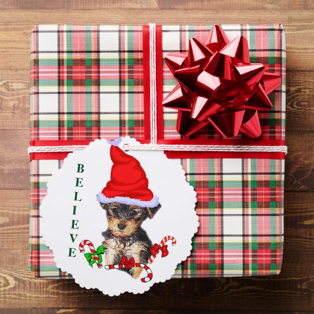 Yorkshire Terrier Christmas Ornament Karte (Insitu (Geschenk))