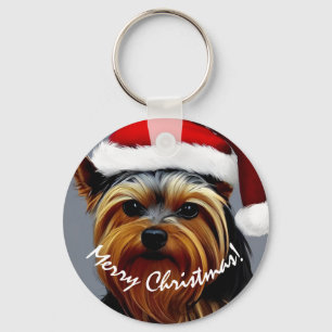 Yorkshire Terrier Christmas Schlüsselanhänger