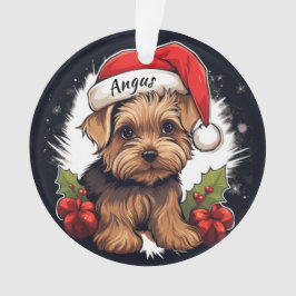 Yorkshire Terrier Custom Christmas Ornament