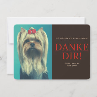 Yorkshire Terrier Dankeskarte