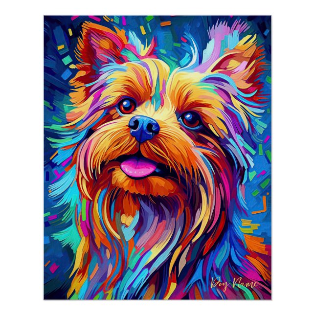 Yorkshire Terrier Dog 001 - Zetton Ziana Poster (Vorderseite)