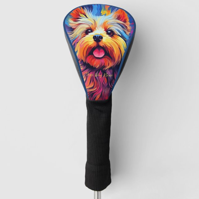 Yorkshire Terrier Dog 003 - Zetton Ziana Golf Headcover (Vorderseite)
