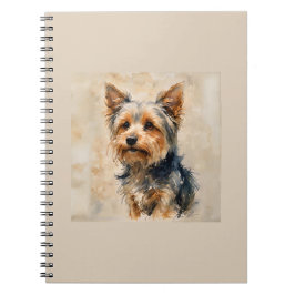 Yorkshire Terrier Dog Art Design  Notizblock