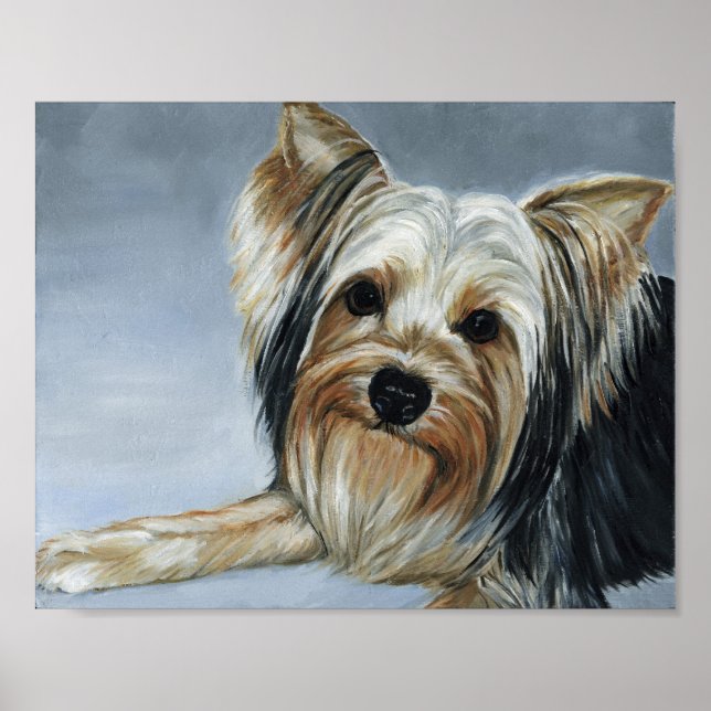 Yorkshire Terrier Dog Art Print Poster (Vorne)